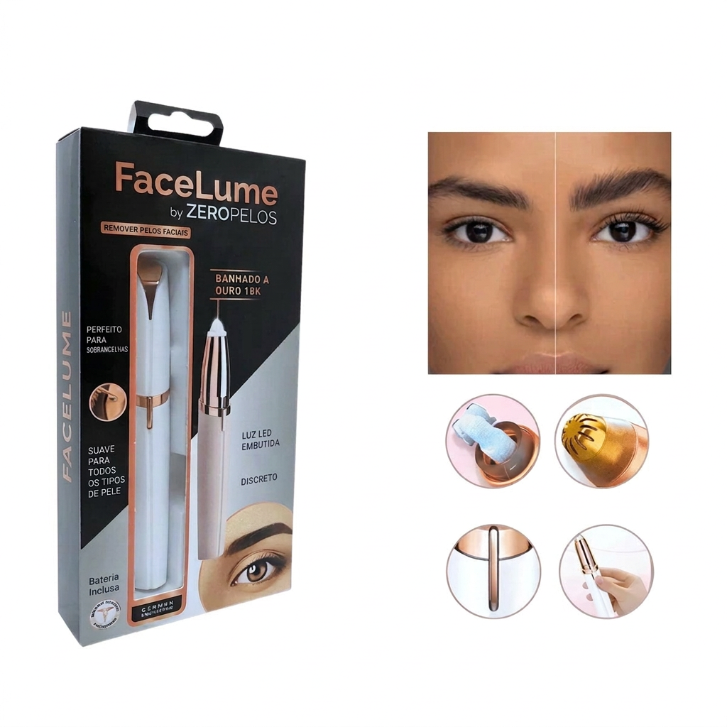 Embalagem da FaceLume by ZeroPelos em cores